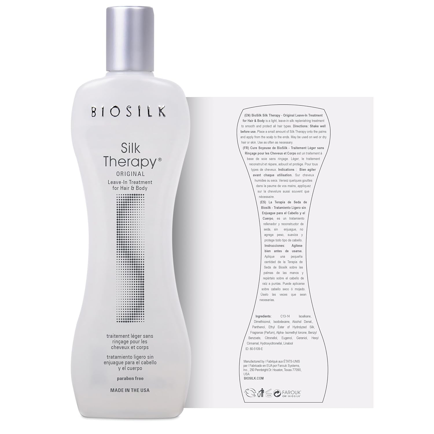 Silk Therapy Original, Reconstructing Treatment for Adding Shine & Helping Mend Split Ends, Sulfate, Paraben, & Cruelty-Free, 2.26 Oz