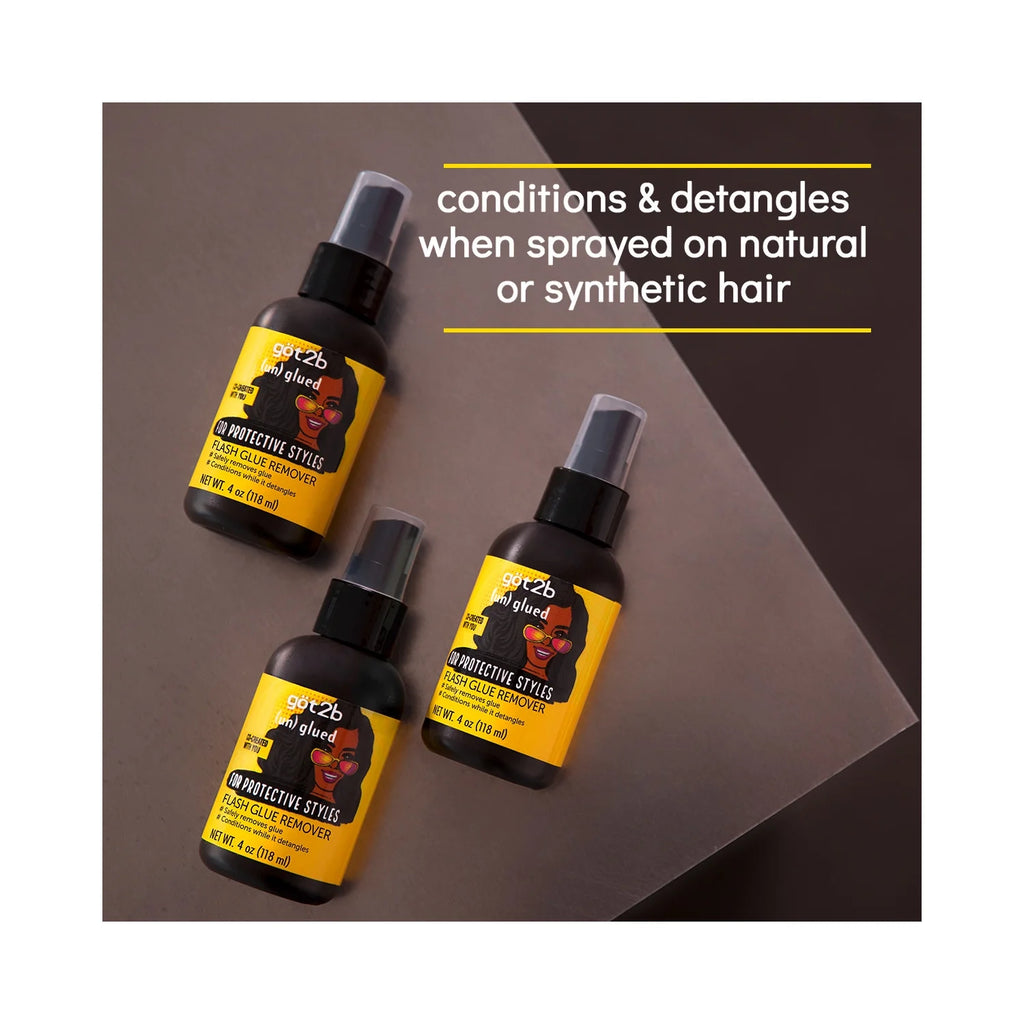 Unglued Flash Glue Remover, Quick & Clean Removal for Lace, Wigs & Weaves, 4 Oz