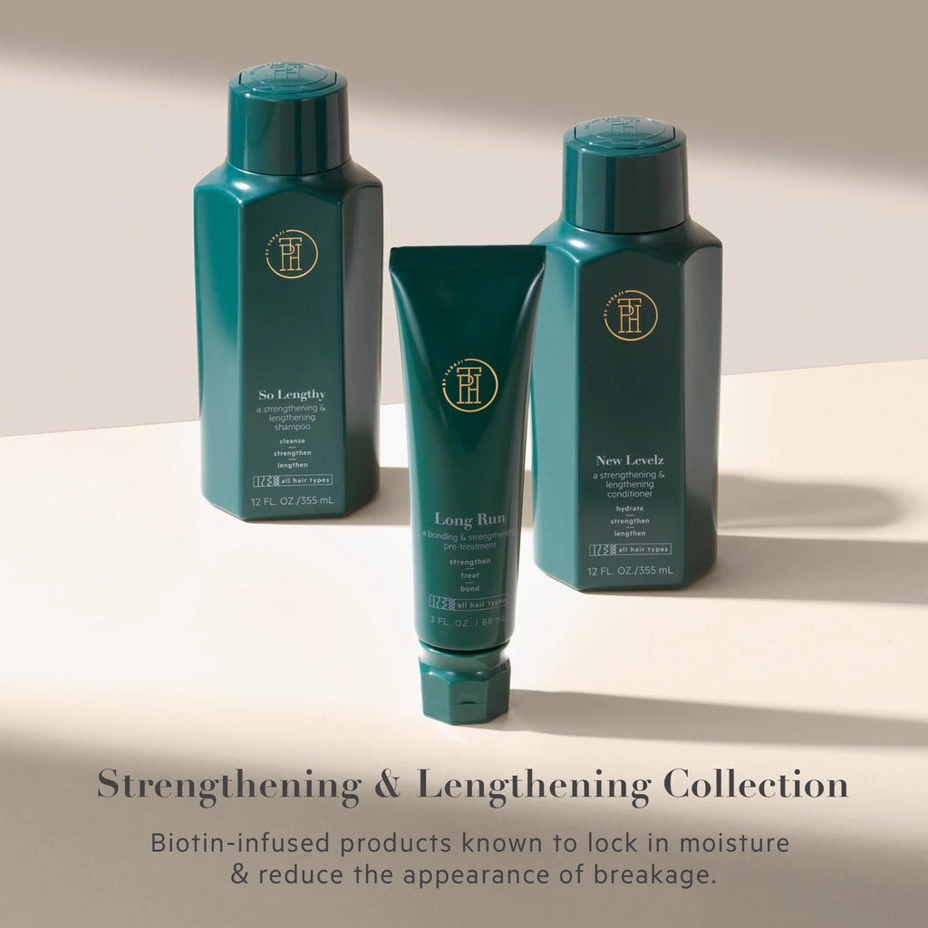 Long Run Bonding & Strengthening Treatment for Dry, Damaged Hair | with Biotin, Rice Protein, Shea Butter and Cupuaçu Butter | Paraben Free, Cruelty Free, 3 Fl Oz