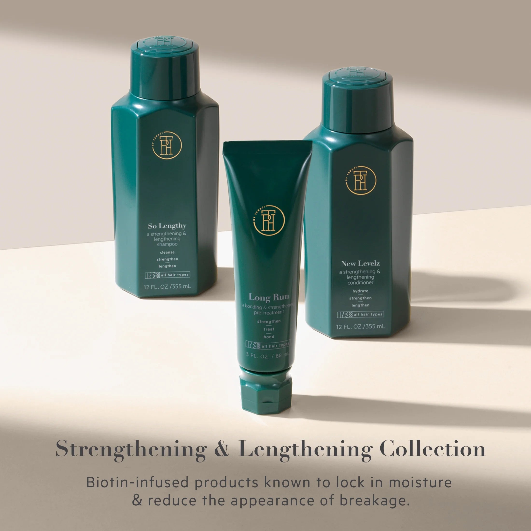 Long Run Bonding & Strengthening Treatment for Dry, Damaged Hair | with Biotin, Rice Protein, Shea Butter and Cupuaçu Butter | Paraben Free, Cruelty Free, 3 Fl Oz