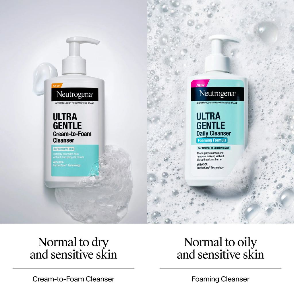 (2 Pack)  Ultra Gentle Daily Foaming Facial Cleanser, 12 Fl. Oz