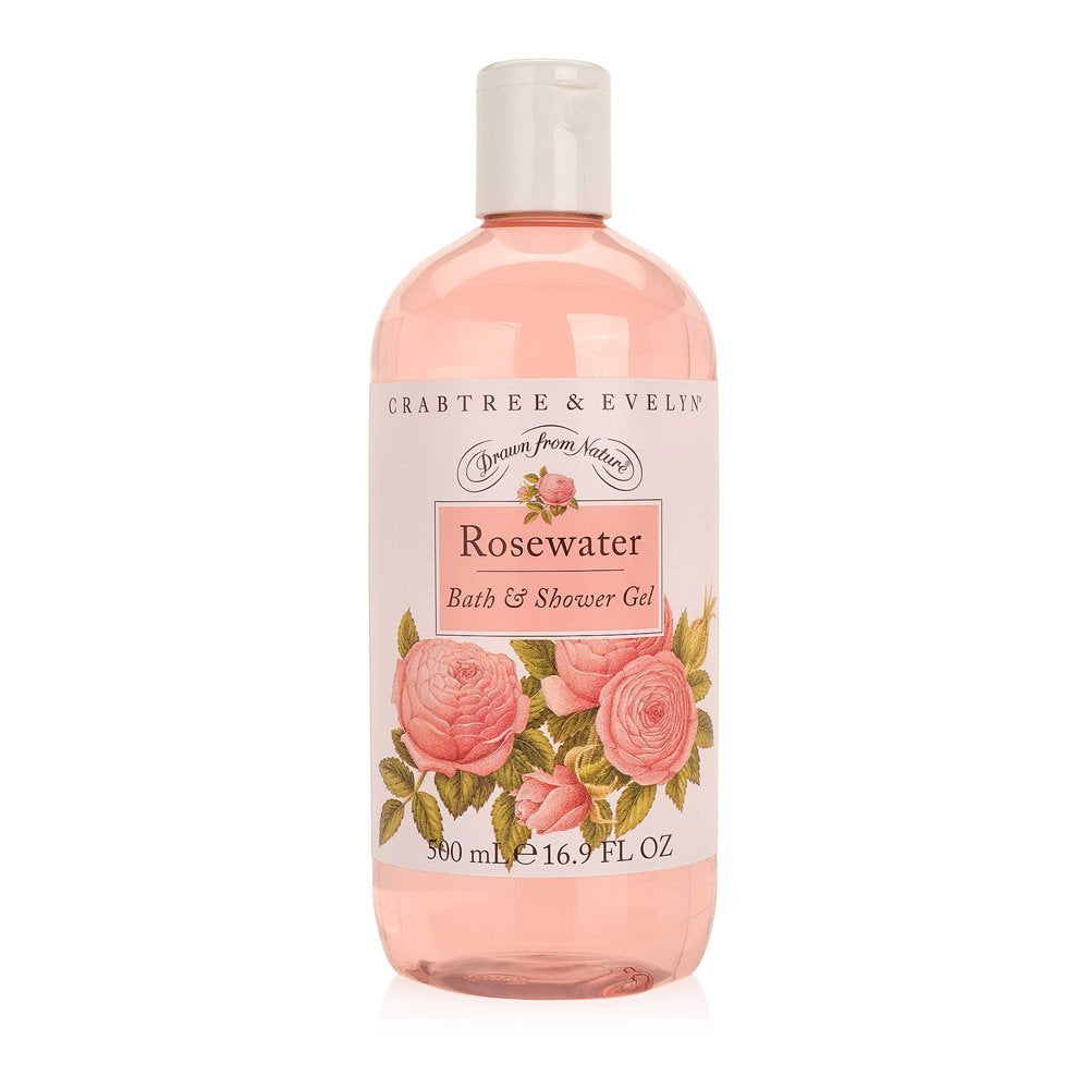 Bath and Shower Gel, Rosewater, 16.9 Fl Oz