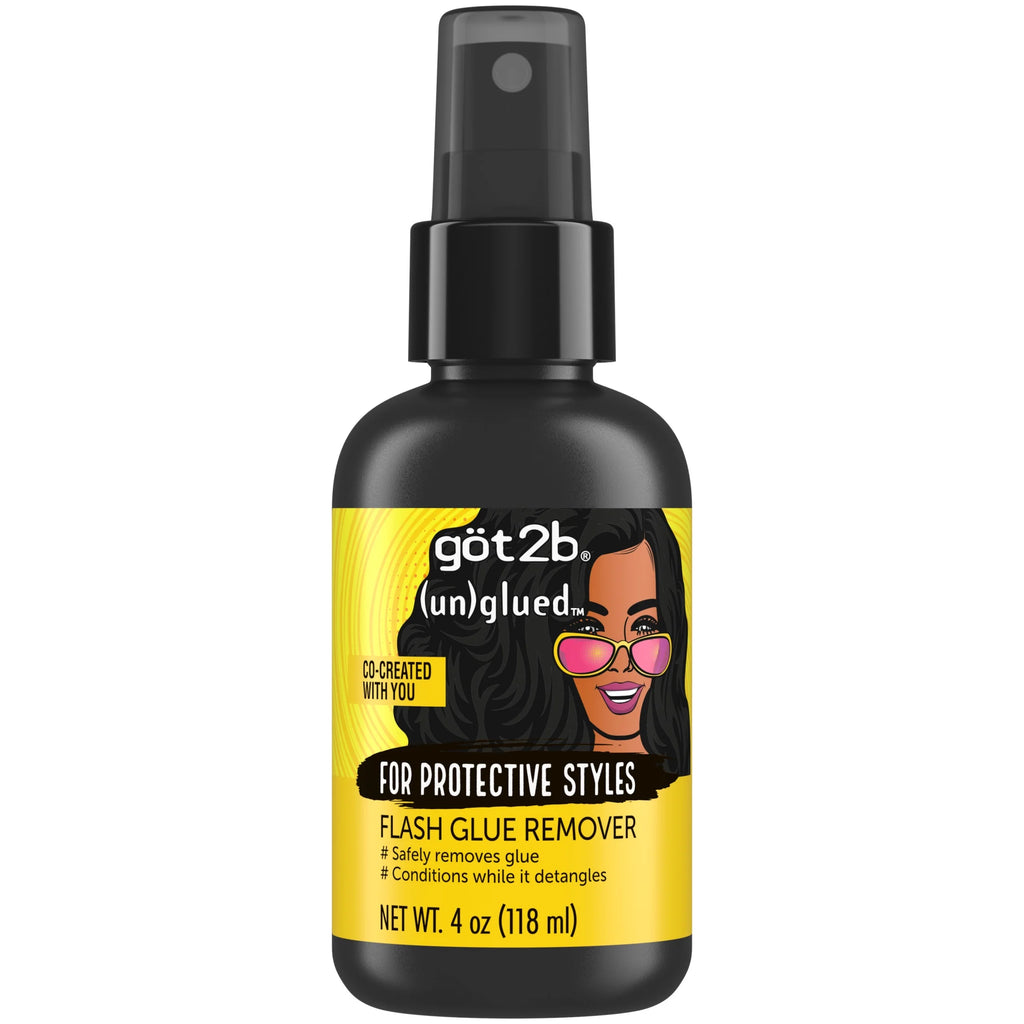 Unglued Flash Glue Remover, Quick & Clean Removal for Lace, Wigs & Weaves, 4 Oz