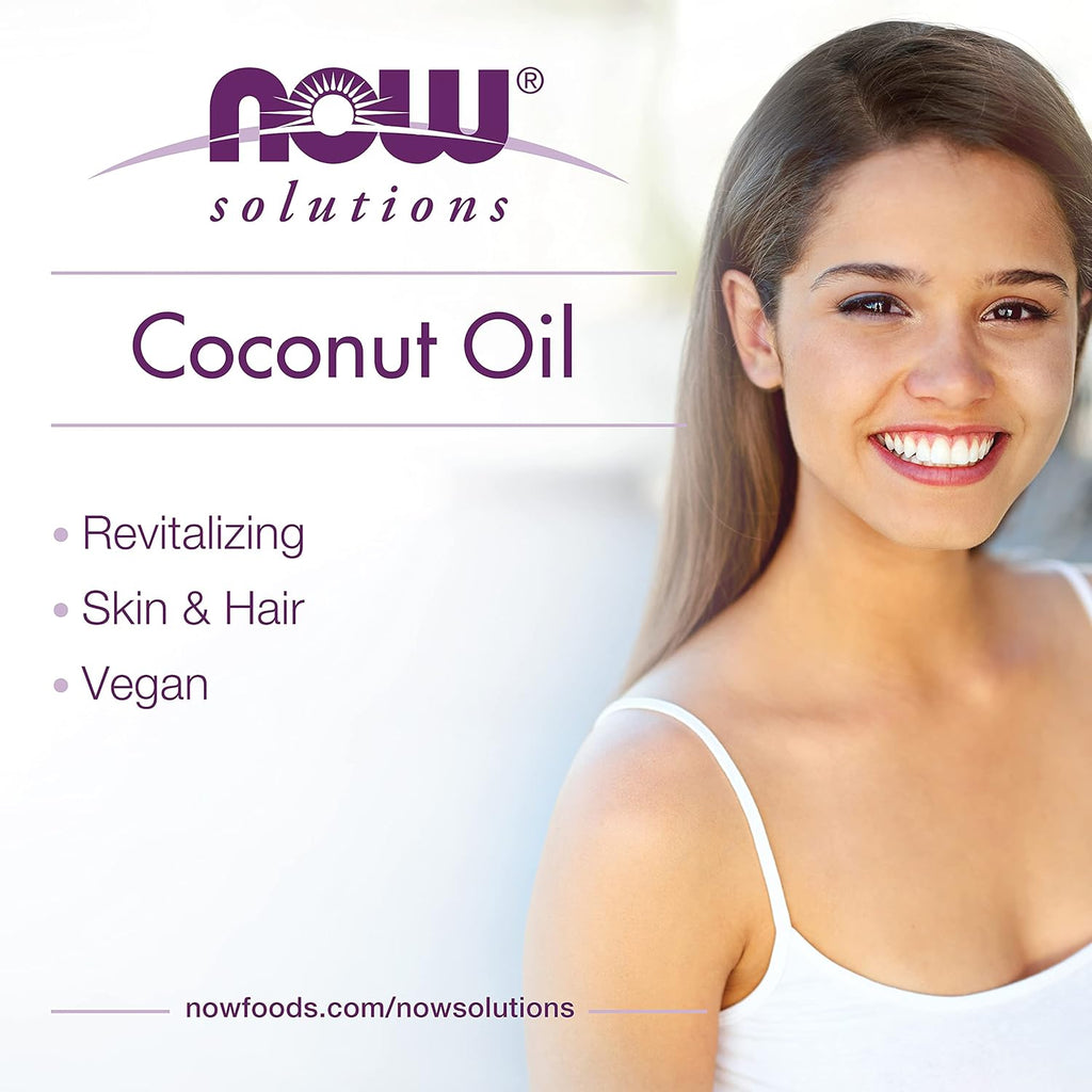 Solutions, Liquid Coconut Oil, Light and Nourishing, Promotes Healthy-Looking Skin and Hair, 4-Ounce