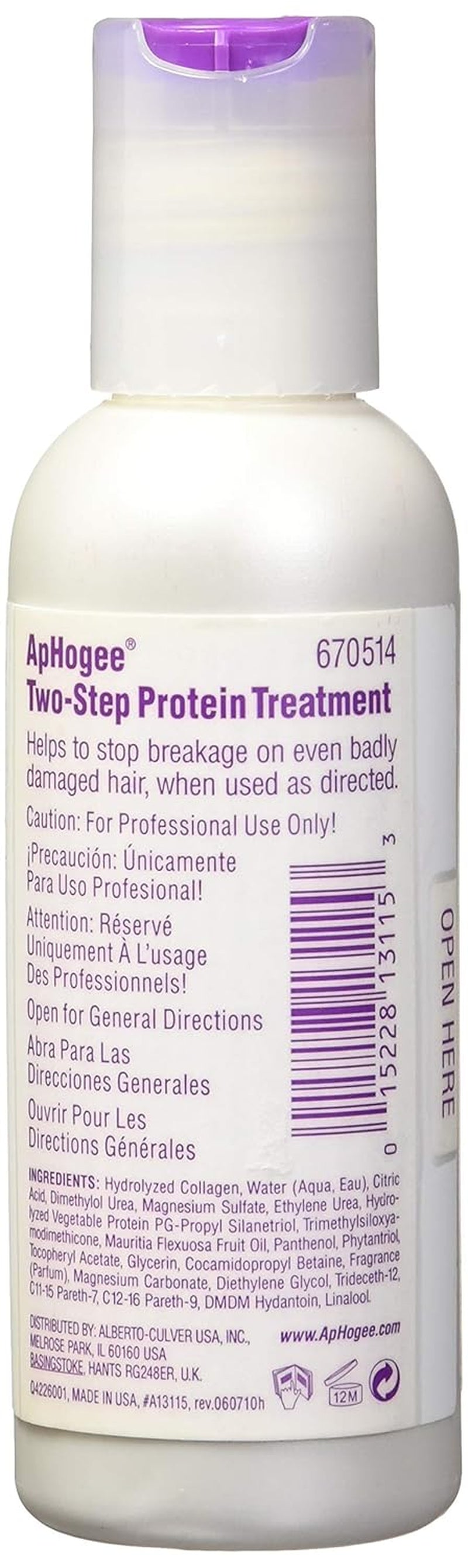 Two-Step Protein Treatment for Damaged Hair 4 Fl Oz