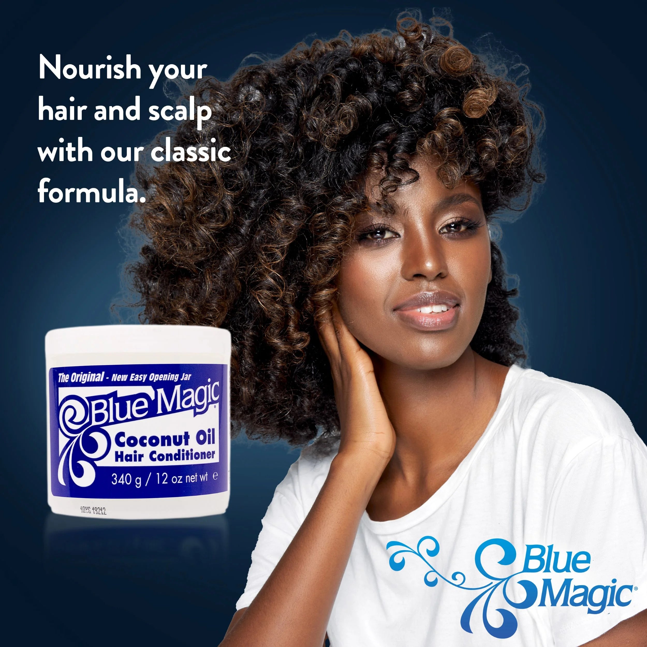 Coconut Oil Conditioner, 12 Oz., Dry Hair Type, Repair Split Ends, Moisturizing, Jar