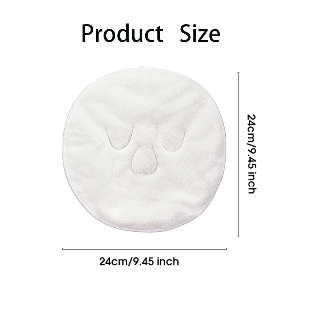 3 Pcs 3 Holes Towel Mask Reusable Face Towel Mask Facial Steamer Cold Hot Compress Moisturizing Beauty Skin Care Spa Towels for Women Girls Hot Cold Skin Care Daily Use