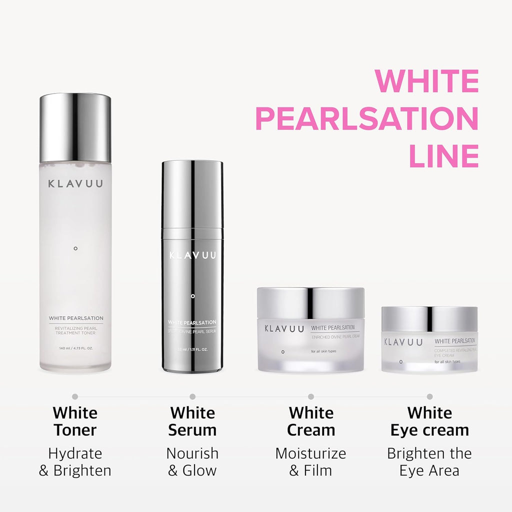 Hydrating Milky Toner with Pearl & Niacinamide – Facial Toner for Skin Glow, Wrinkle Care & Moisture Balance, Korean Skincare (4.76Oz)