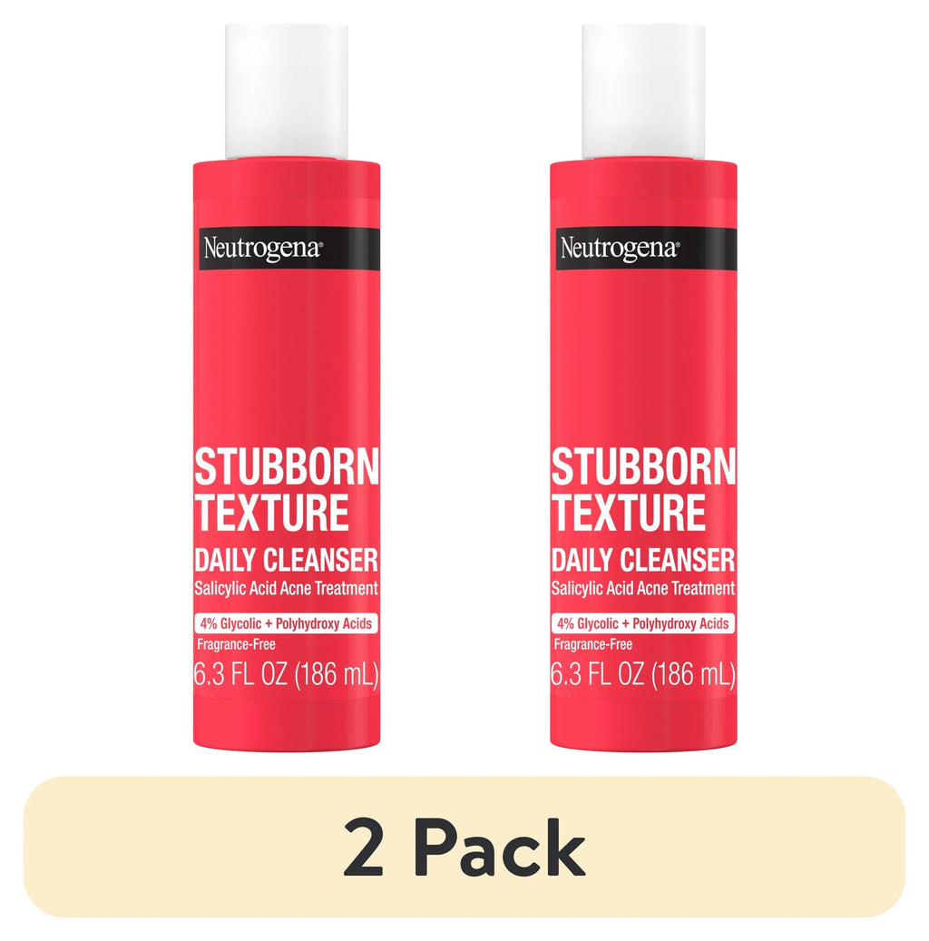 (2 Pack)  Stubborn Texture Daily Acne Facial Cleanser, 6.3 Fl. Oz